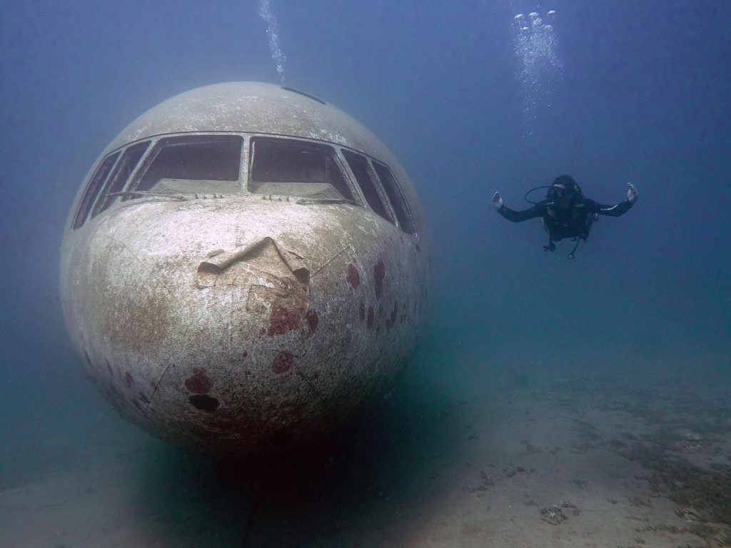 Diving in Aqaba, самолёт Tristar в Акабе