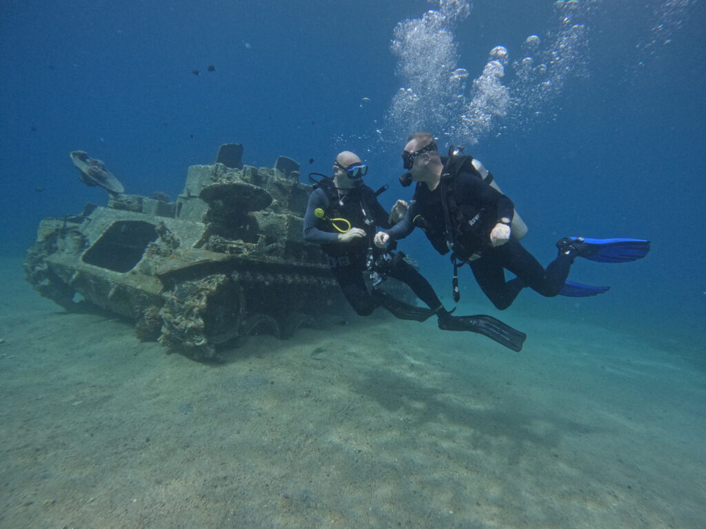 Diving in Aqaba in January
