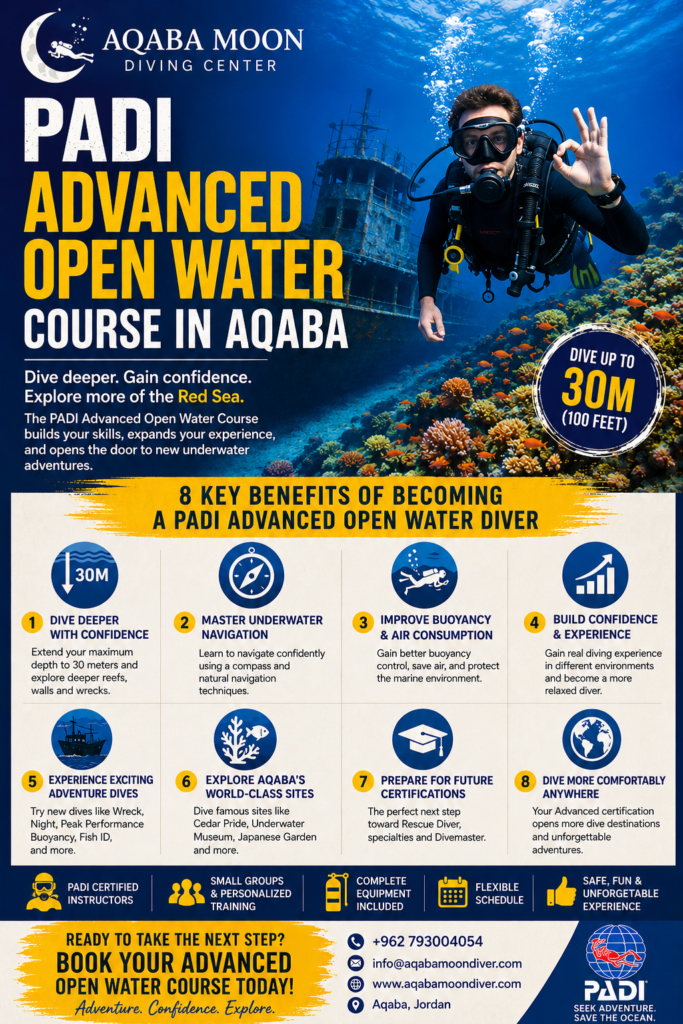 PADI Advanced open water course Aqaba