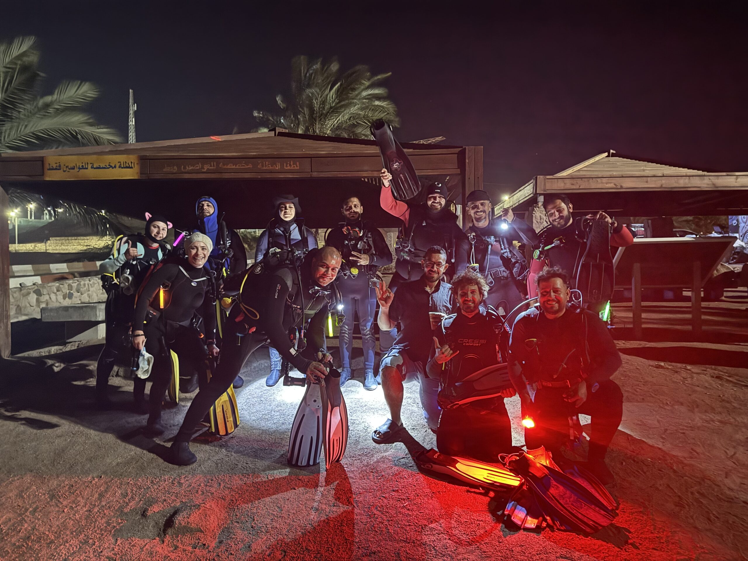 Divers exploring the Red Sea with Aqaba Moon Diving Center