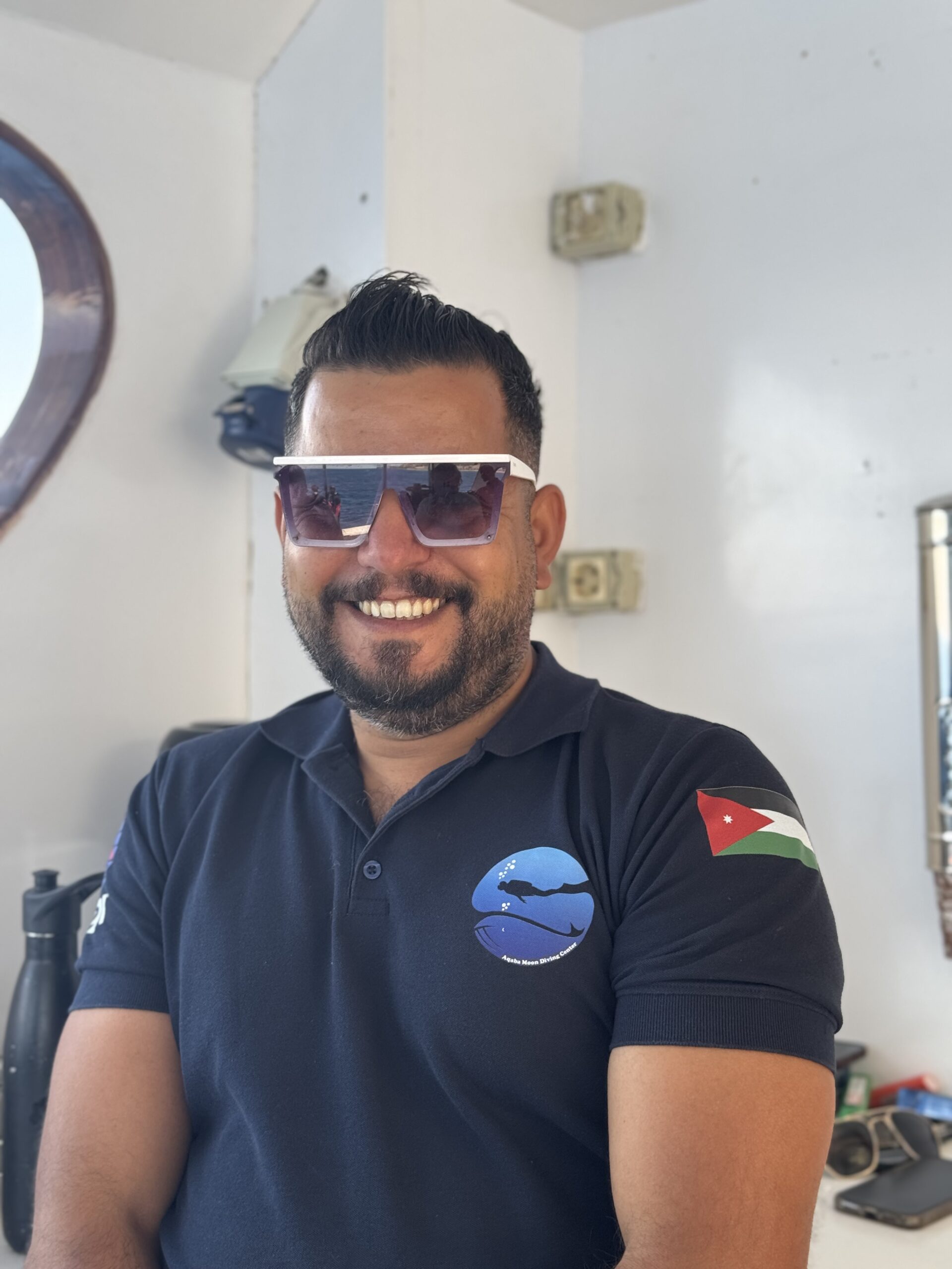 Fahed Abulkheer Divemaster trainee and logistics supervisor at Aqaba Moon Diving Center